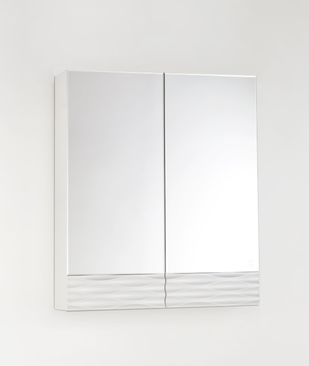 Зеркальный шкаф Style Line Ассоль 60 люкс, техно платина