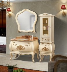 Мебель для ванной Tessoro DONATO арт. BDF-5005 Бежевый с золотом