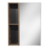 Зеркальный шкаф Comforty Штутгарт-60 дуб тёмно-коричневый