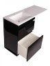 Мебель для ванной Style Line Даймонд 120 Glass, люкс черная, PLUS