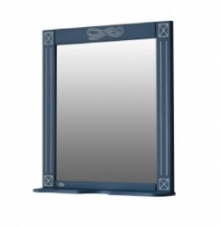 Зеркало Atoll Милана 80 синий, патина серебро