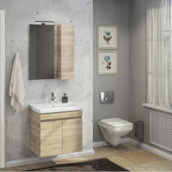 Мебель для ванной Comforty Тромсе-60 дуб сонома