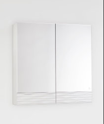 Зеркальный шкаф Style Line Ассоль 70 люкс, техно платина