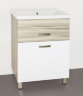 Мебель для ванной Style Line Ориноко 60 с бельевой корзиной, белый/светлое дерево