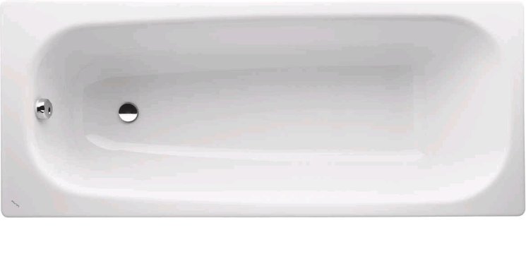 Ванна стальная LAUFEN PRO 1600х700х395 с отверстиями для ручек и шумоизоляционным покрытием